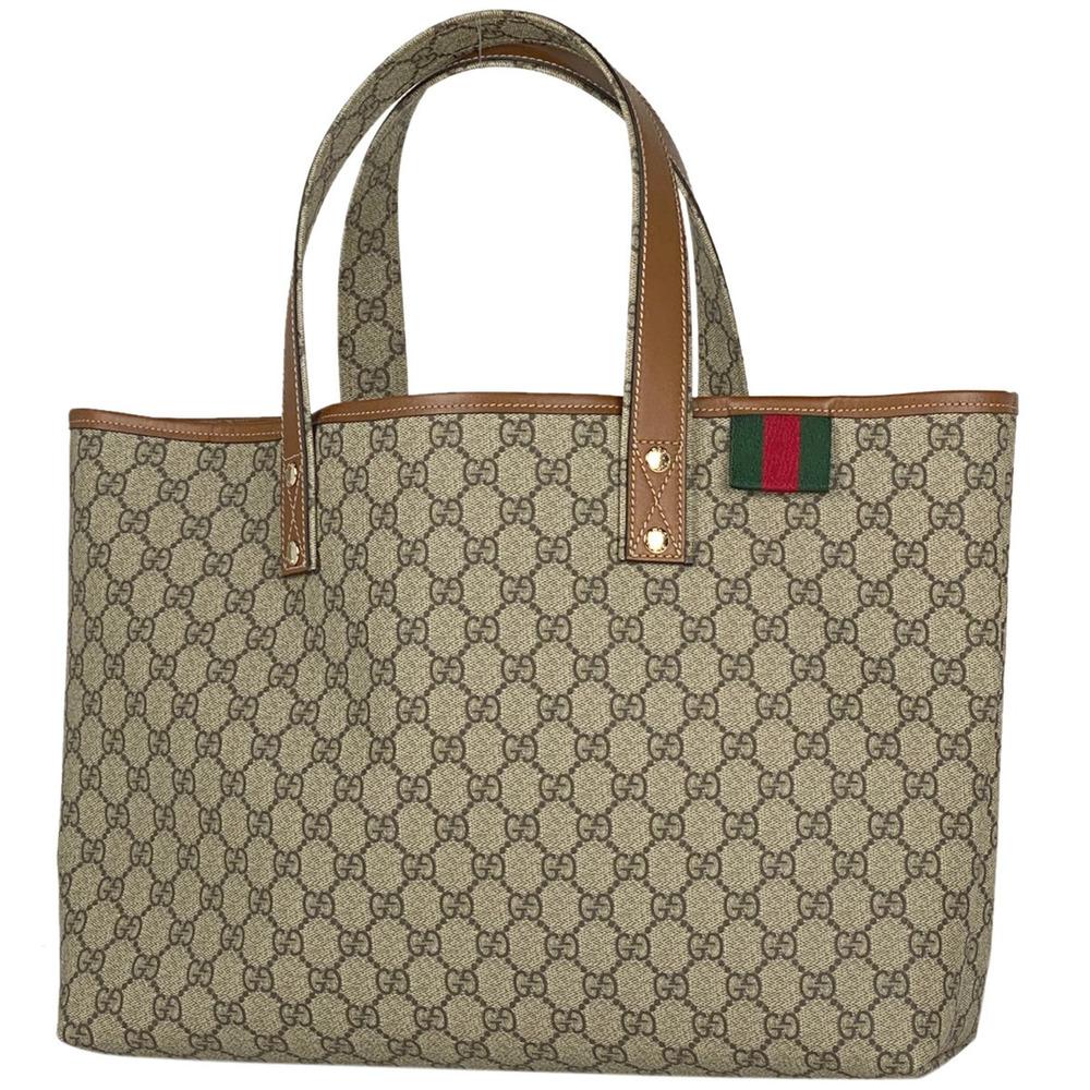 Gucci GG tote bag Sherry web shoulder canvas brown